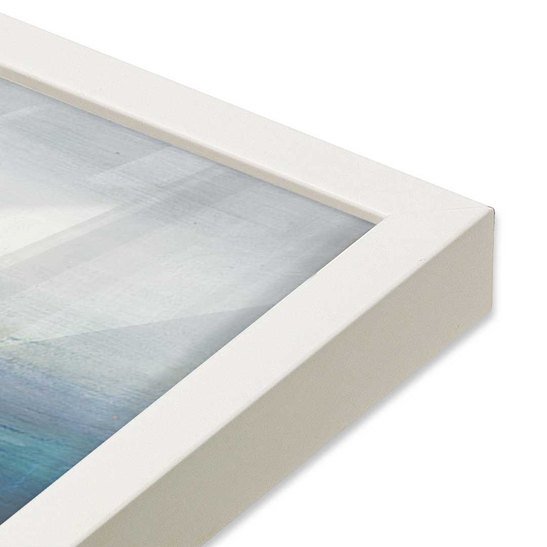 [Color:Opaque White], Picture of art in a Opaque White frame of the corner