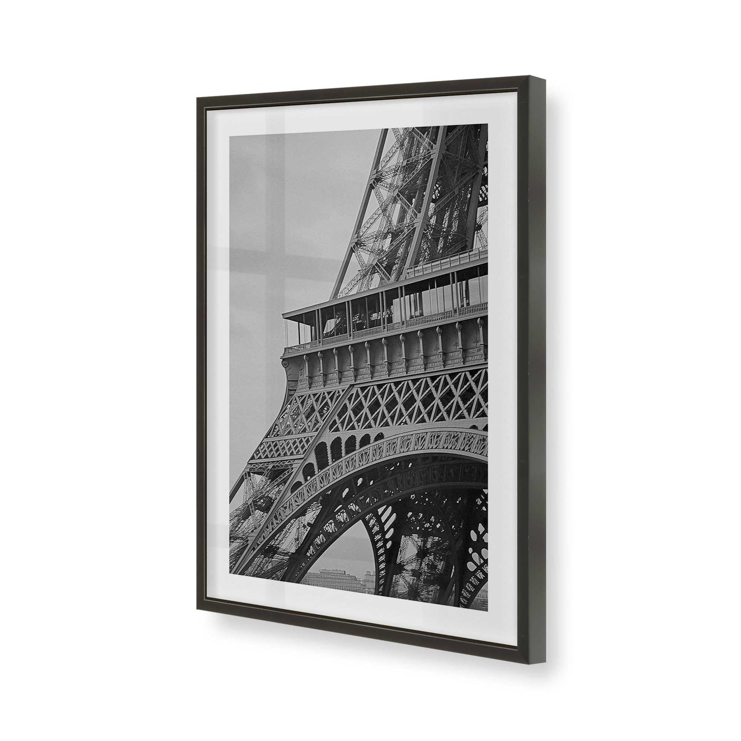 [Color:Satin Black], Picture of art in a Satin Black frame of the corner