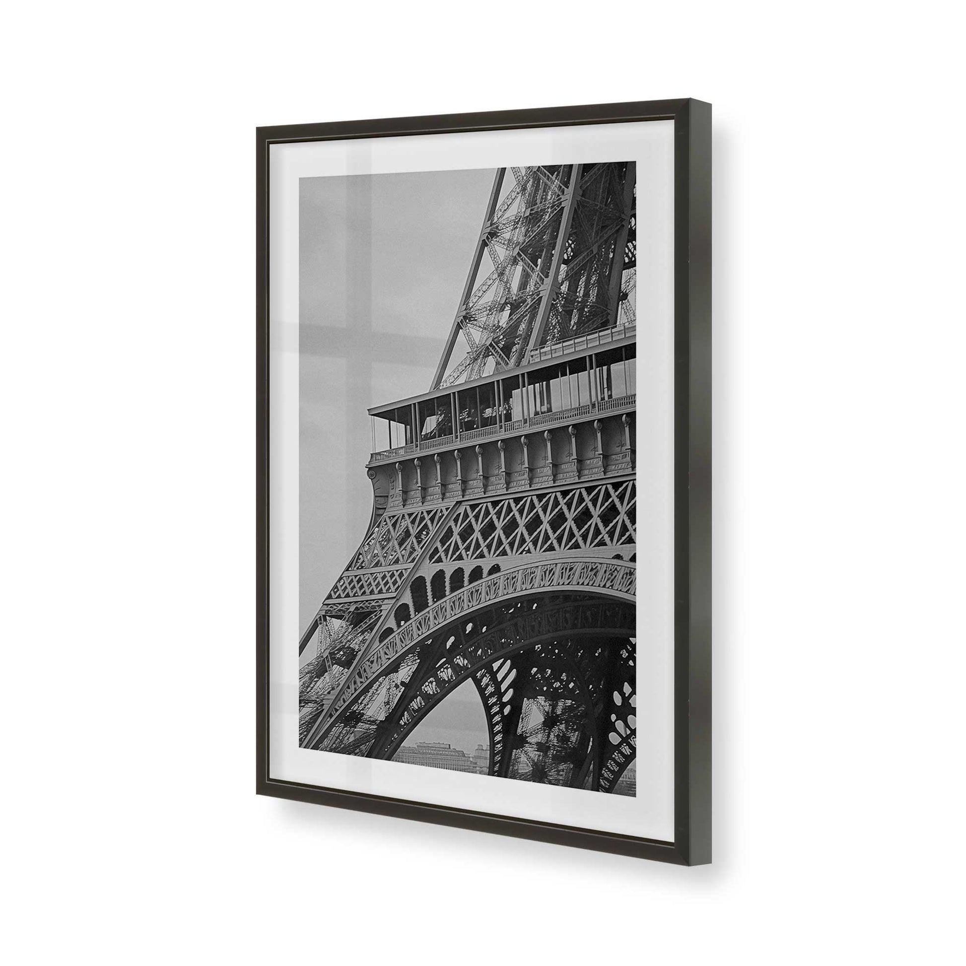 [Color:Satin Black], Picture of art in a Satin Black frame of the corner