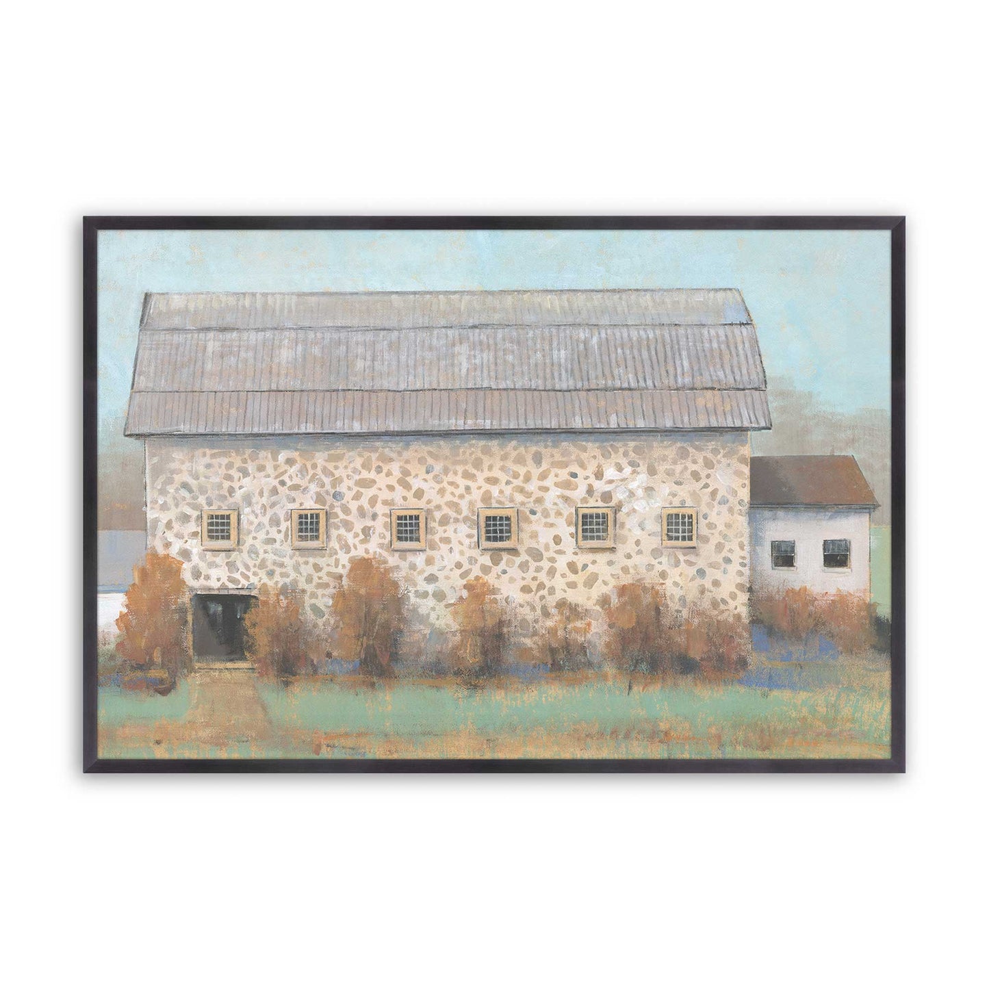 Autumn Barns Duo Art Print, Set of 2