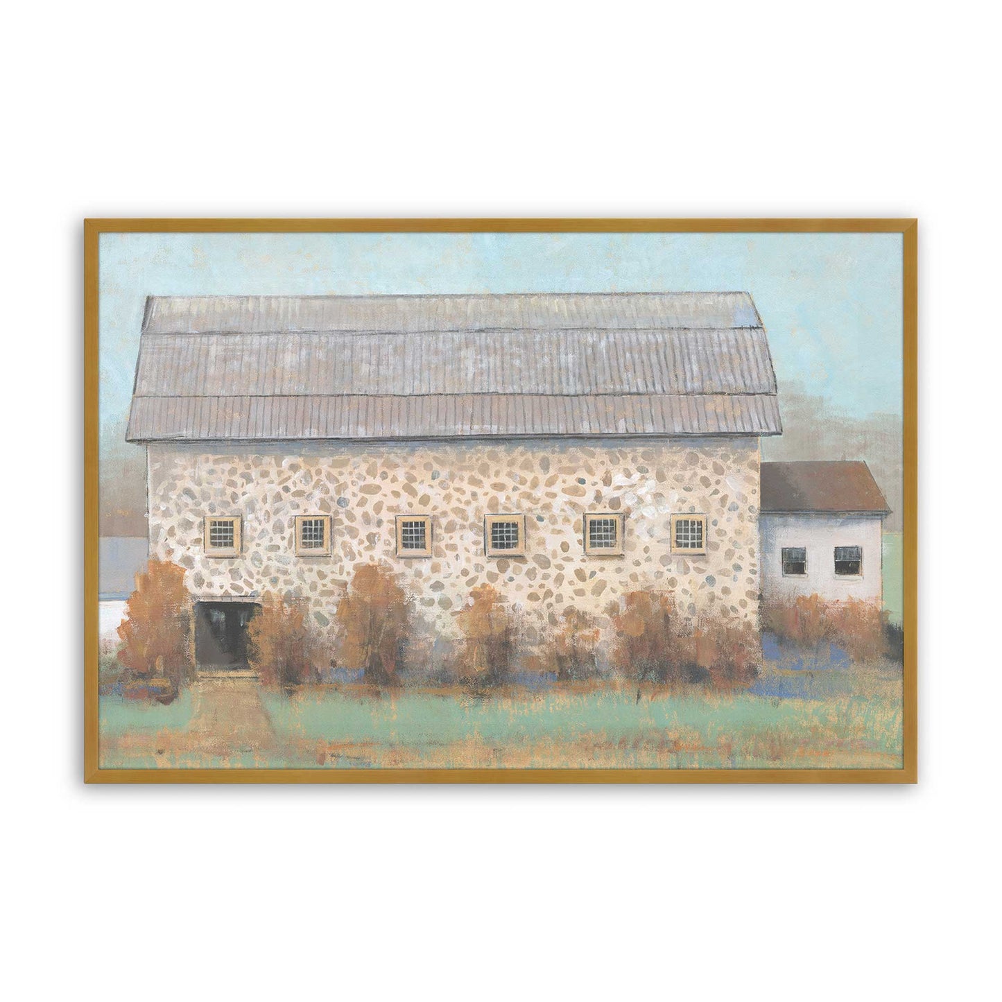 Autumn Barns Duo Art Print, Set of 2