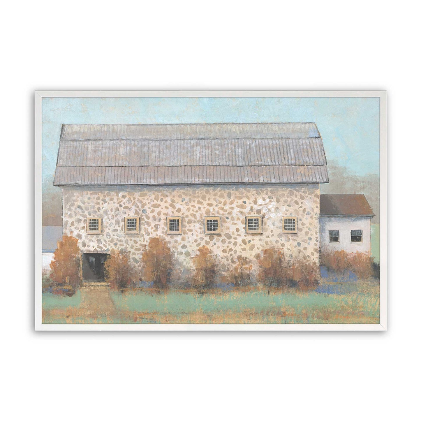 Autumn Barns Duo Art Print, Set of 2