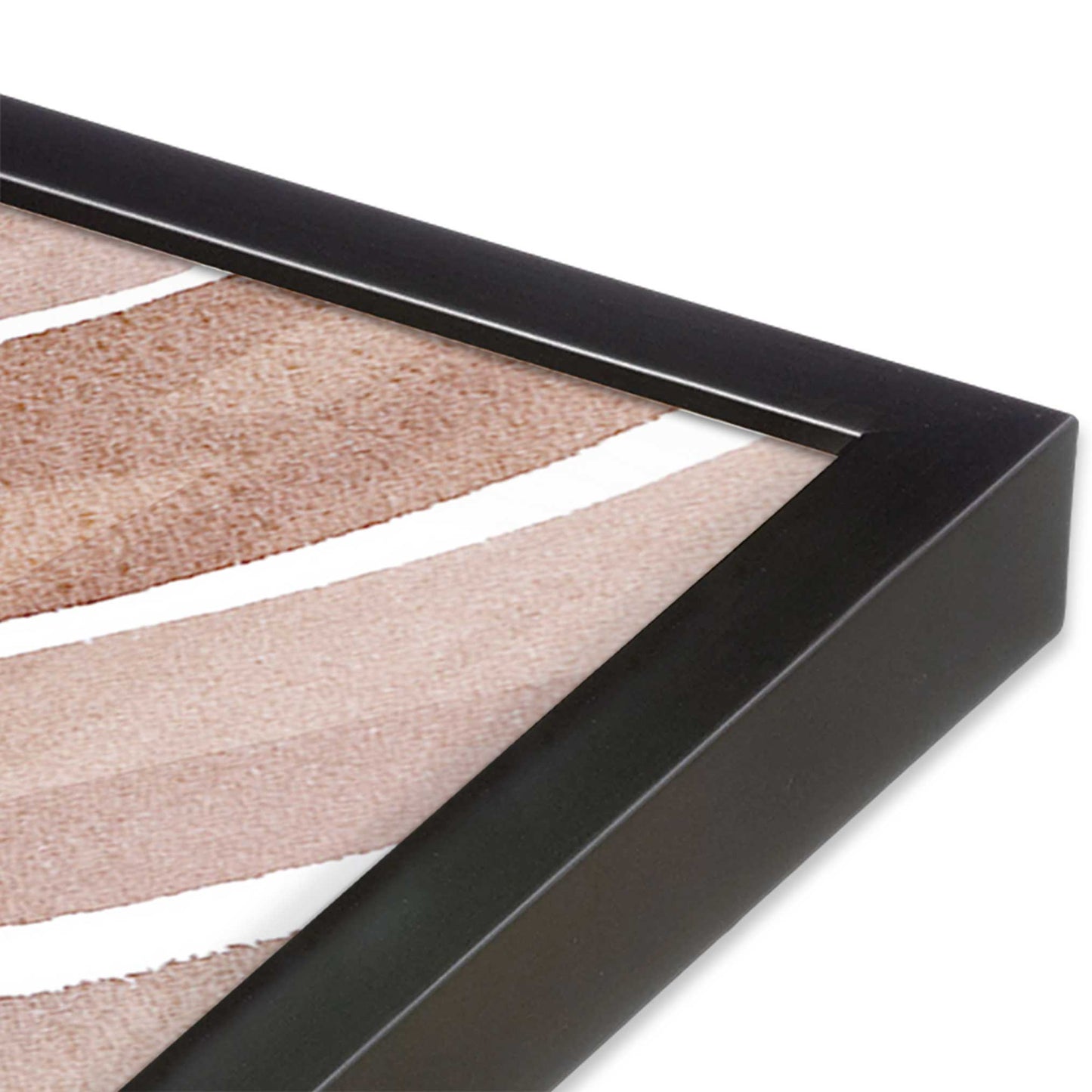 Soft Lines in Brown Art Print, Set of 2