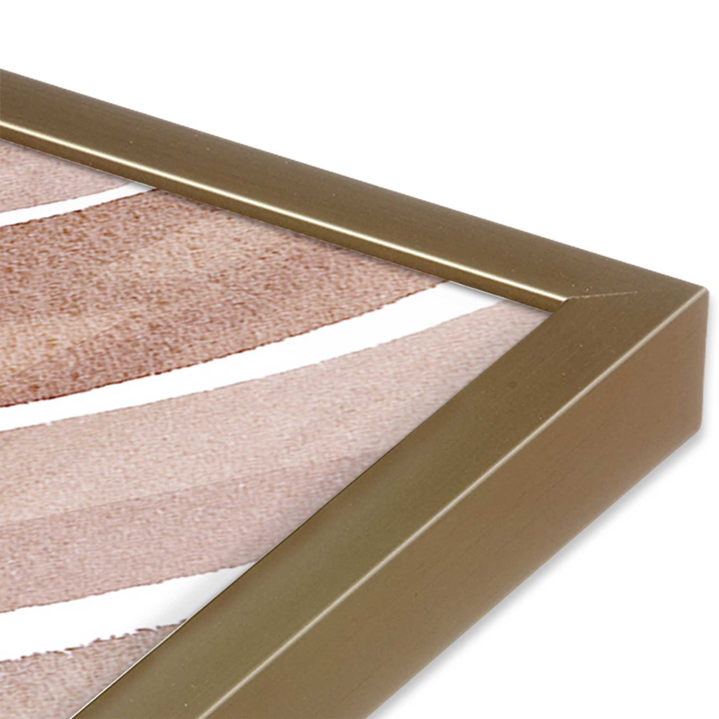 Soft Lines in Brown Art Print, Set of 2