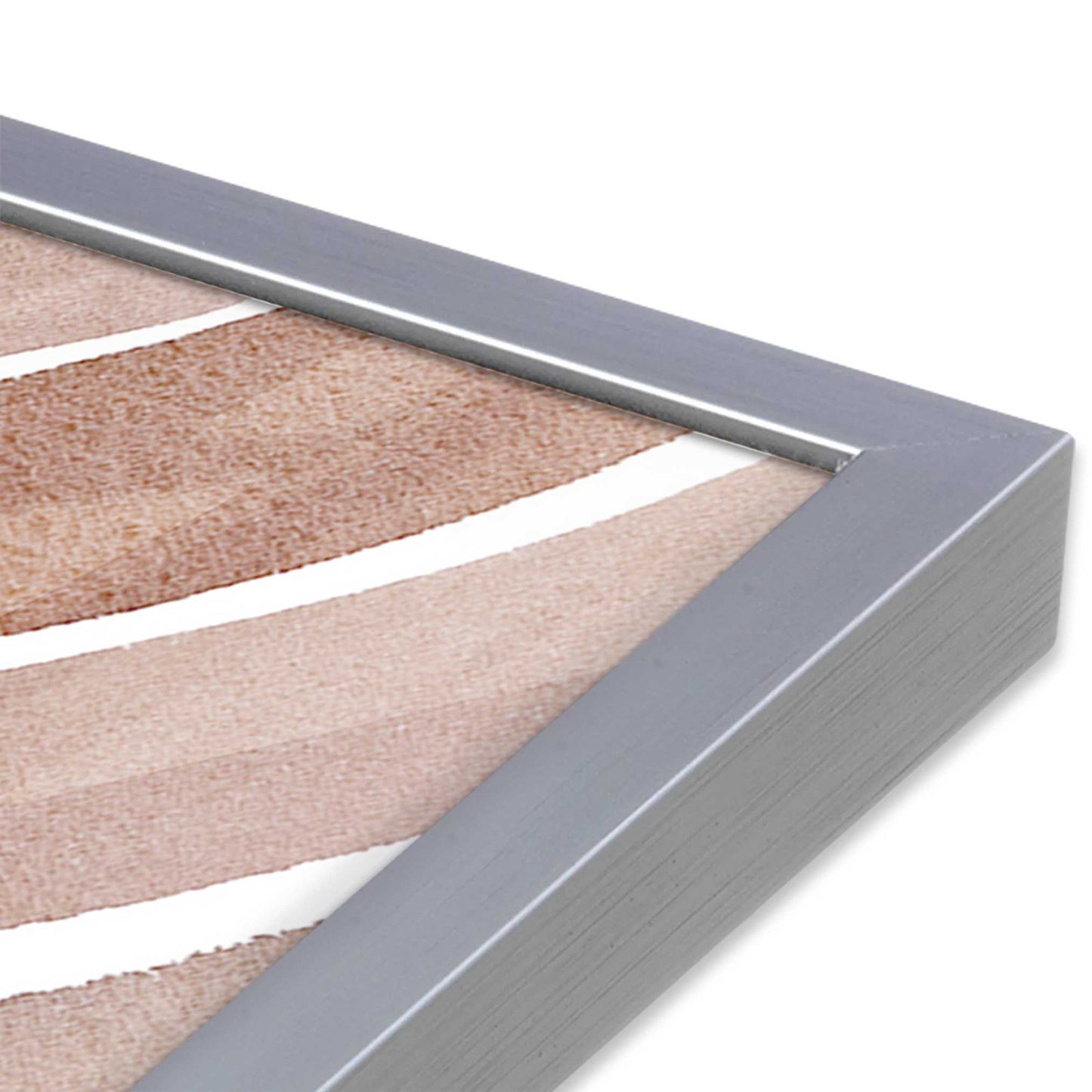 Soft Lines in Brown Art Print, Set of 2