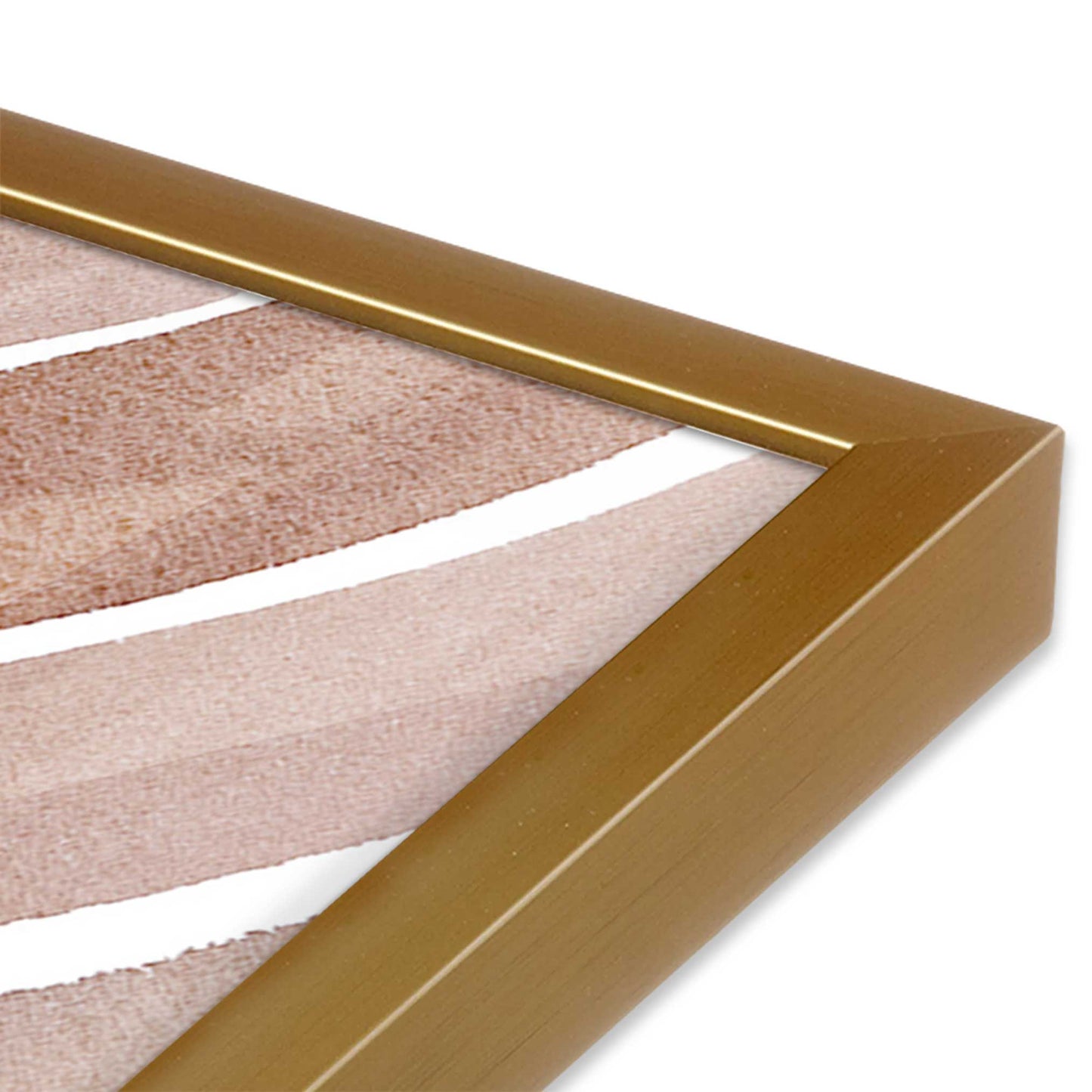 Soft Lines in Brown Art Print, Set of 2