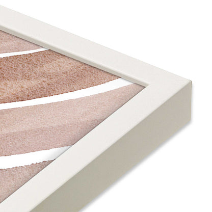 Soft Lines in Brown Art Print, Set of 2