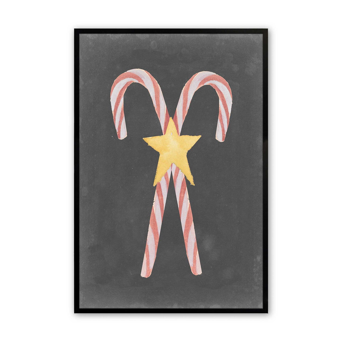 [Color:Satin Black], Picture of art in a Satin Black frame