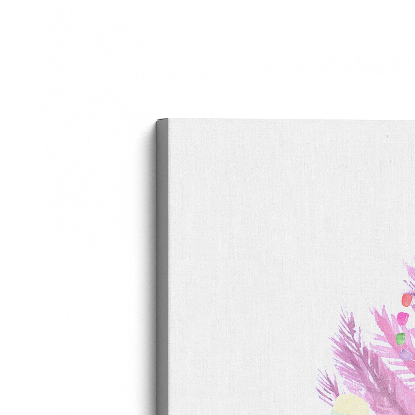 [Color:Stretched Canvas], Picture of the corner of the art