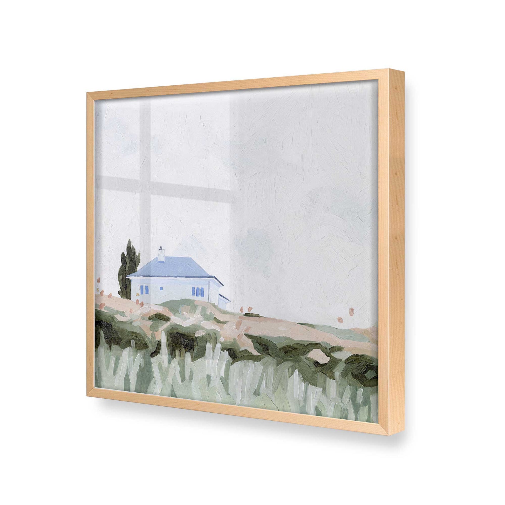 [Color:Raw Maple], Picture of art in a Raw Maple frame at an angle