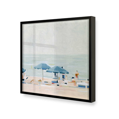 [Color:Satin Black], Picture of art in a Satin Black frame at an angle