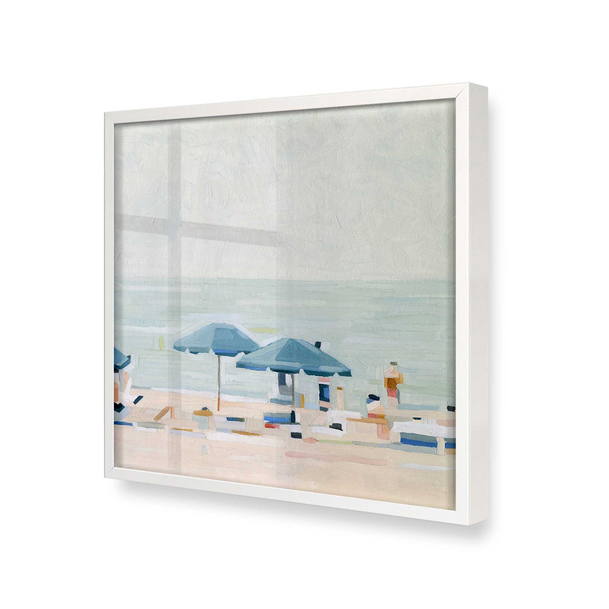 [Color:Opaque White], Picture of art in a Opaque White frame at an angle