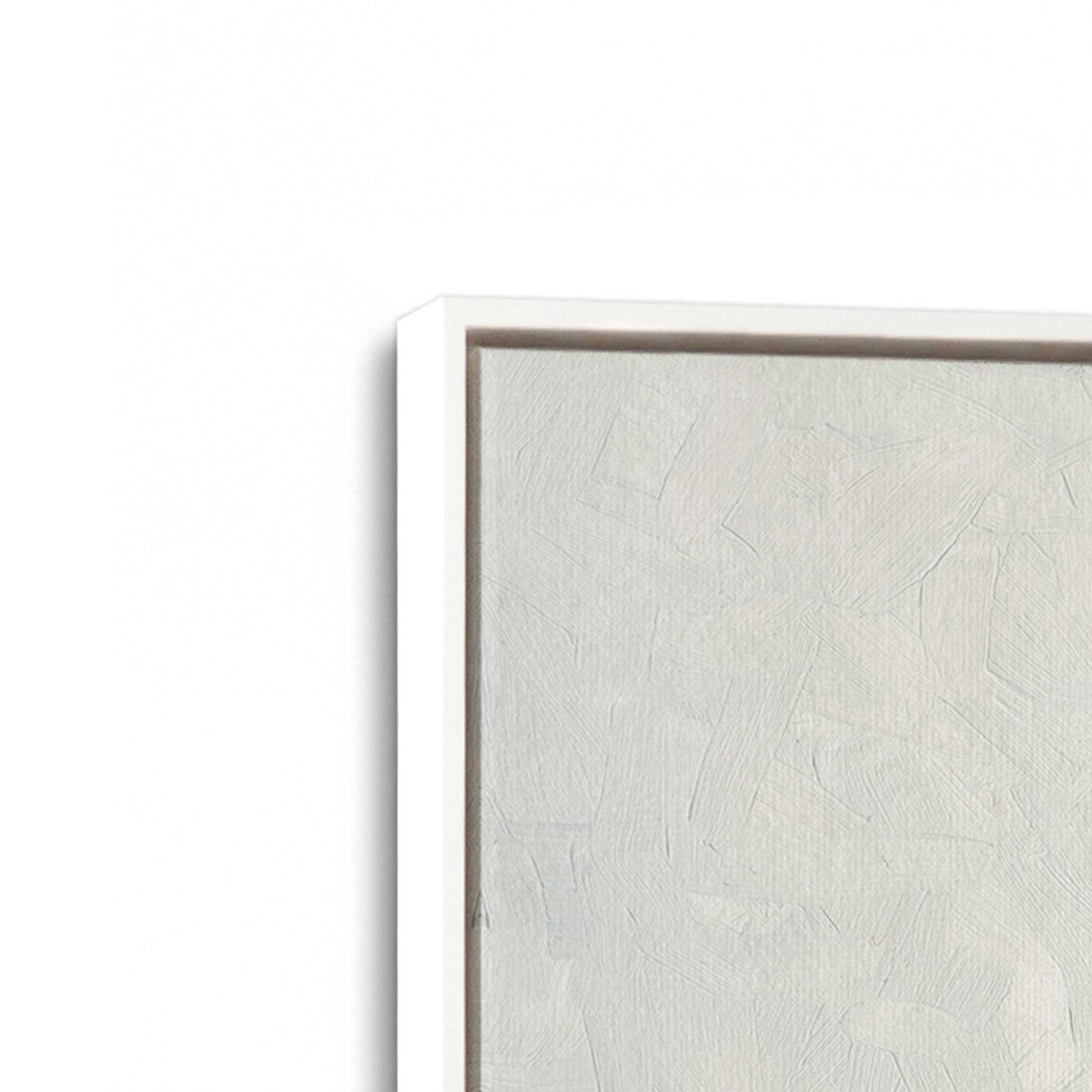 [Color:Opaque White], Picture of art in a White frame at an angle