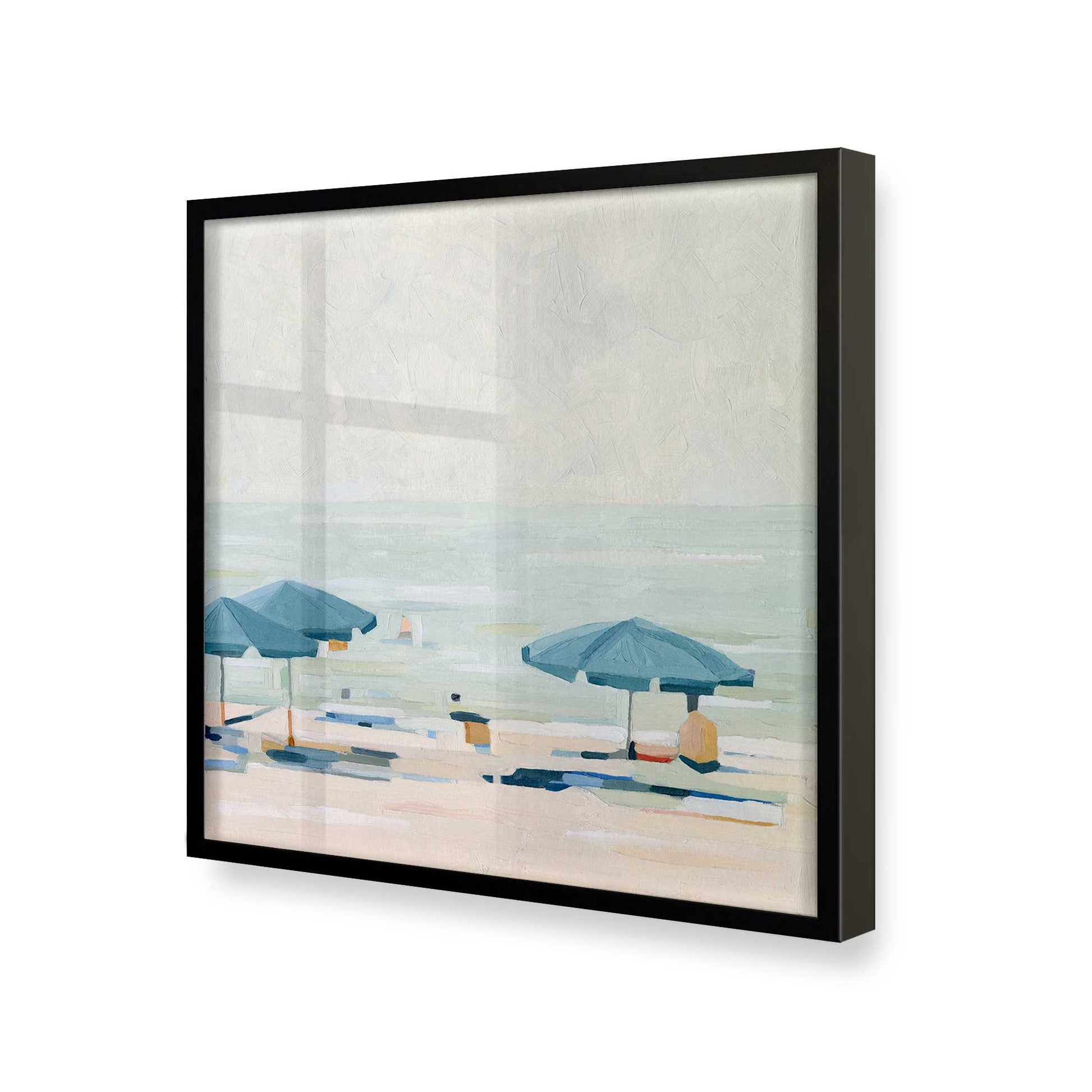 [Color:Satin Black], Picture of art in a Satin Black frame at an angle