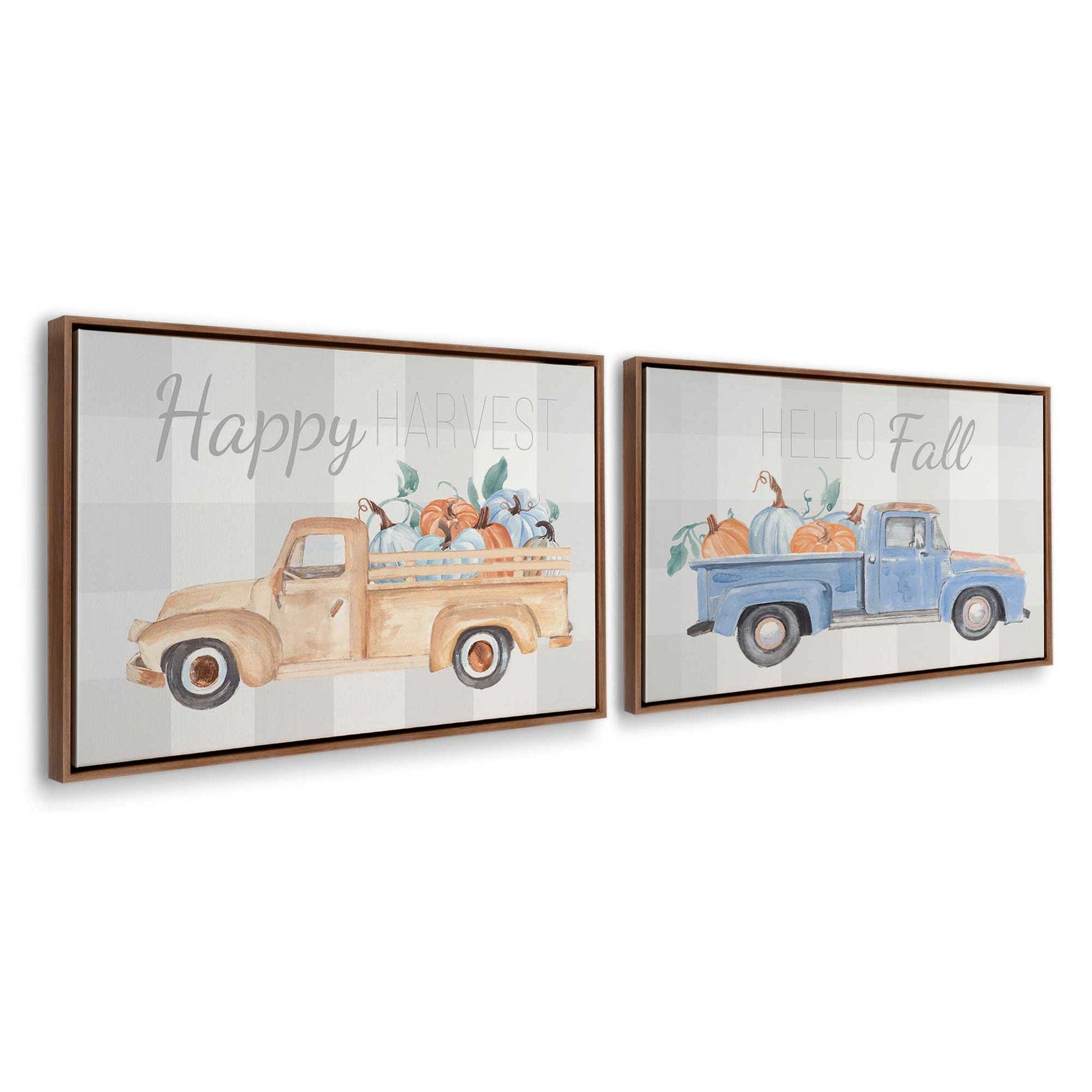 [Color:Walnut], Picture of art in a Walnut frame at an angle