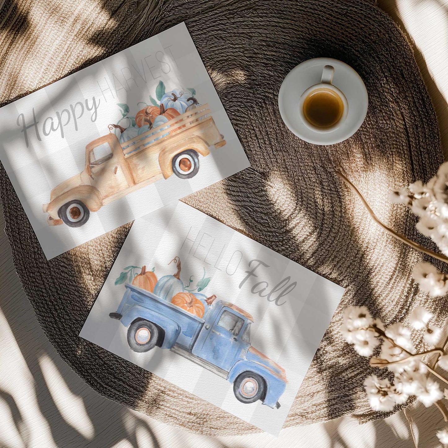 [color:Rolled Print], Picture of art in a room