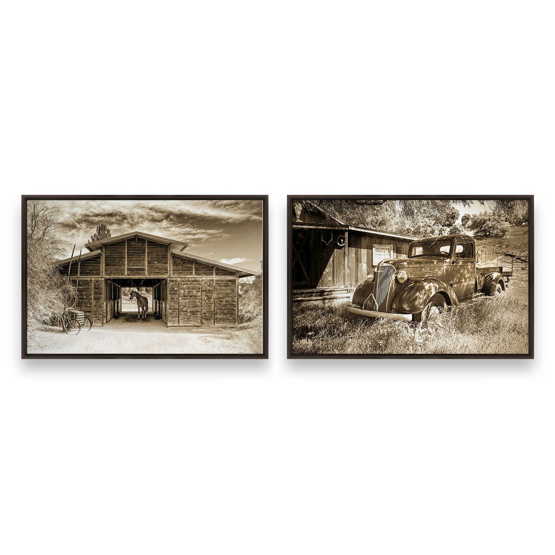 [Color:Espresso], Picture of art in an espresso frame