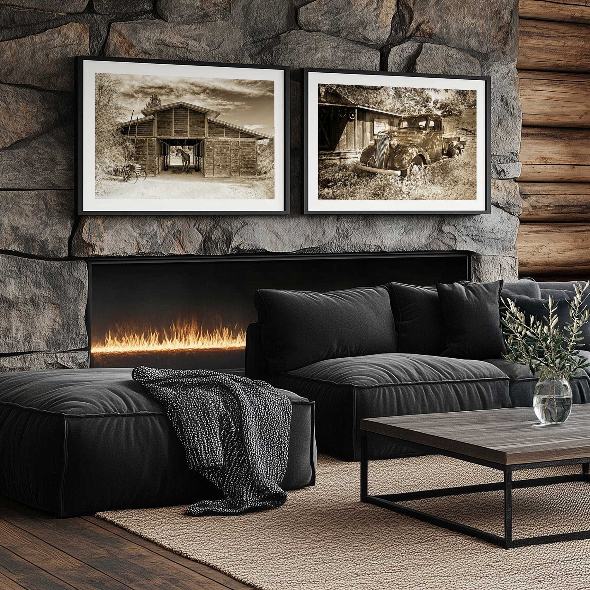 [Color:American Maple], Picture of art in a American Maple frame