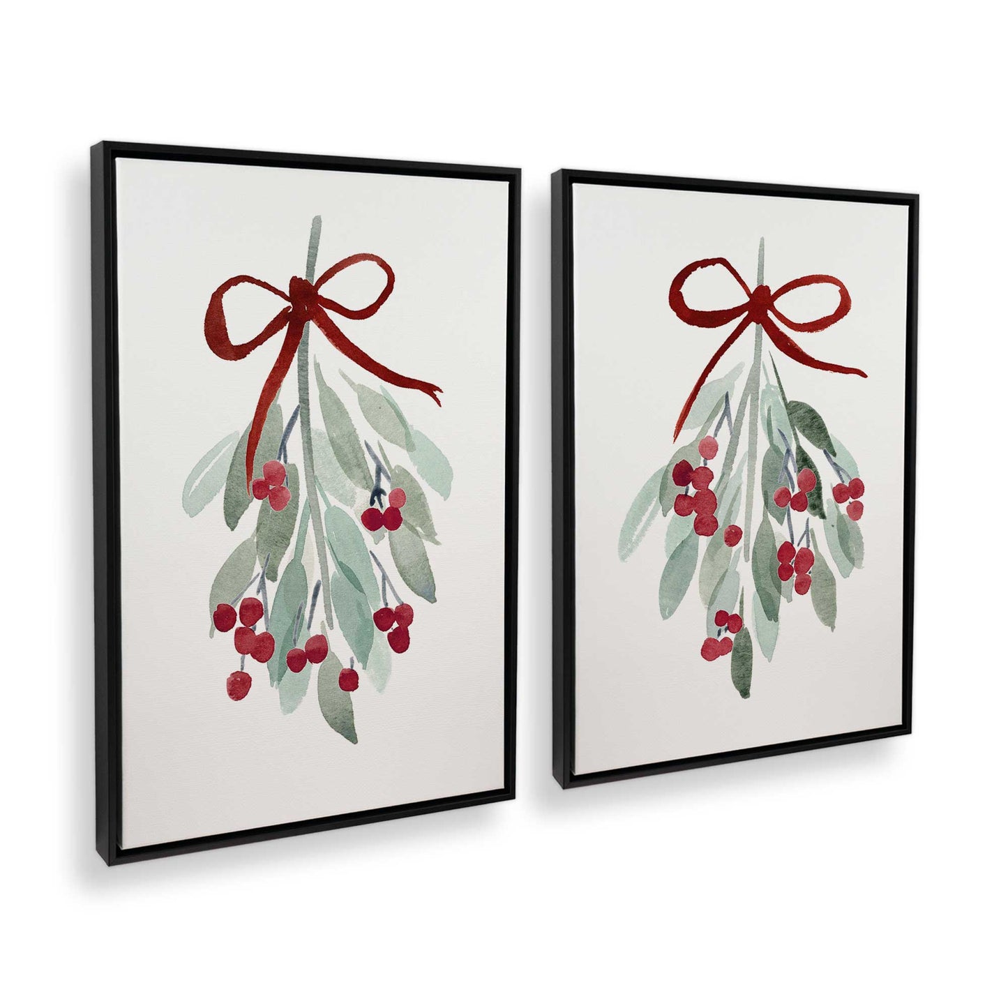 [Color:Satin Black], Picture of art in a Satin Black frame at an angle