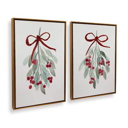 [Color:Polished Gold], Picture of art in a Polished Gold frame at an angle