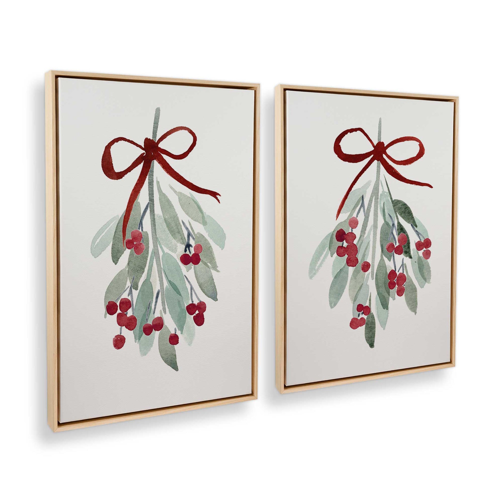 [Color:American Maple], Picture of art in a American Maple frame at an angle