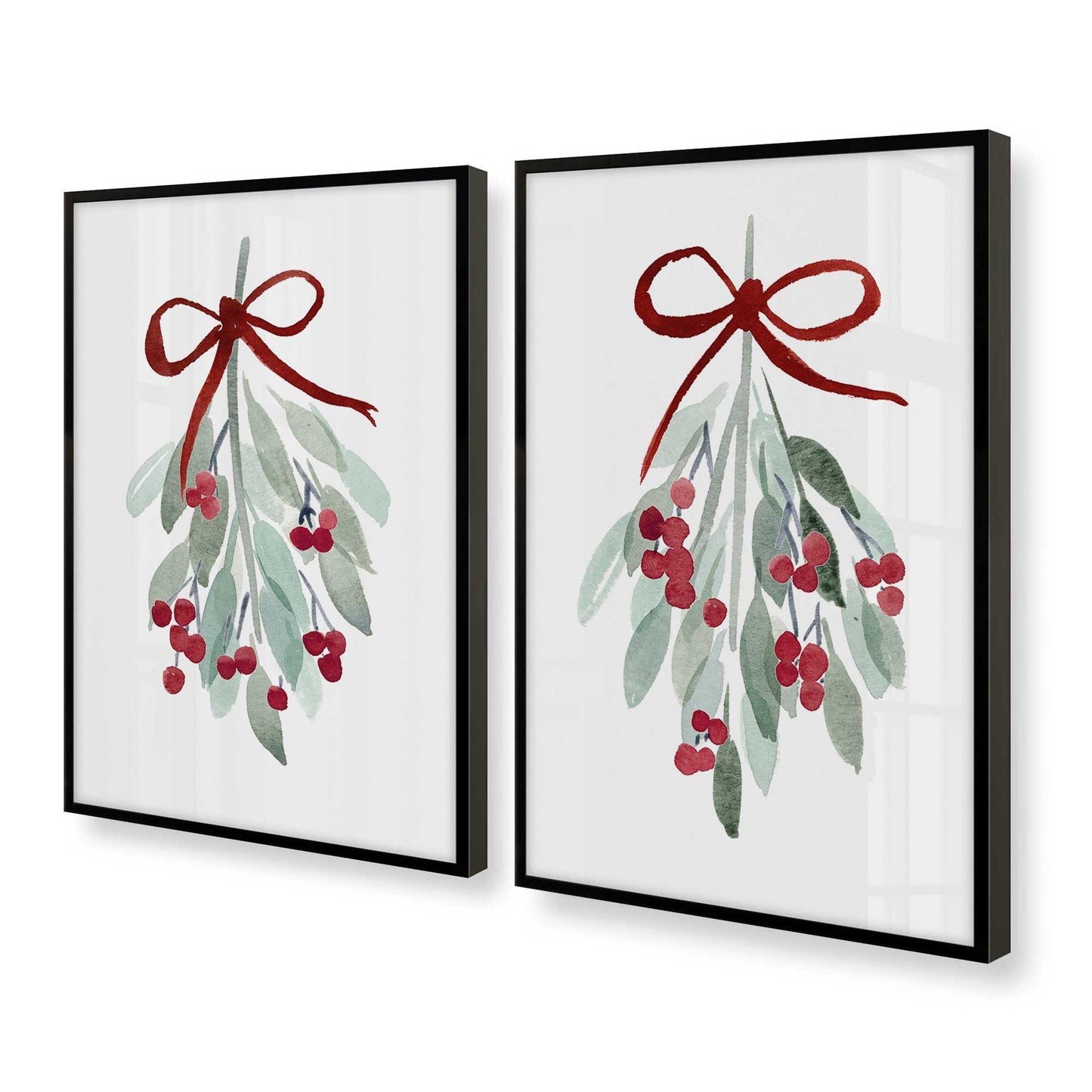 [Color:Satin Black], Picture of art in a Satin Black frame at an angle