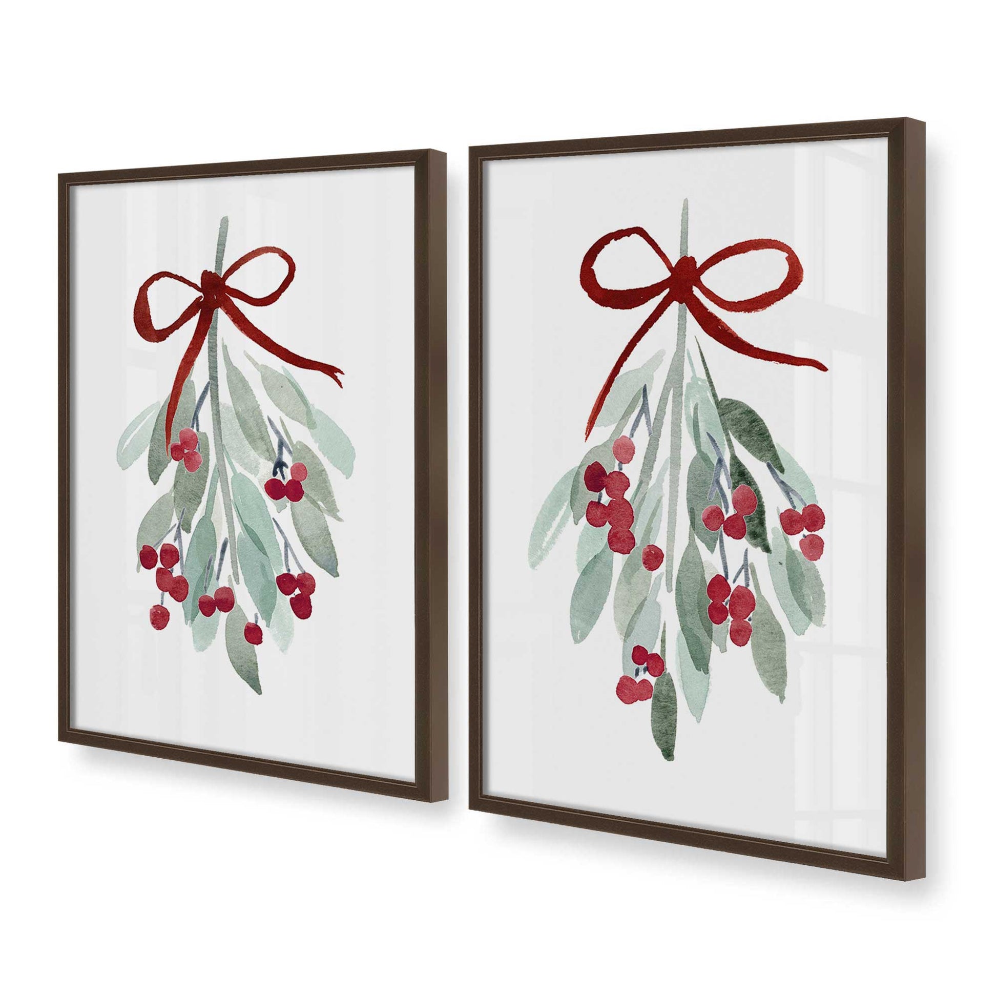 [Color:Belvinder Brown], Picture of art in a Belvinder Brown frame at an angle