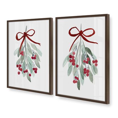 [Color:Belvinder Brown], Picture of art in a Belvinder Brown frame at an angle