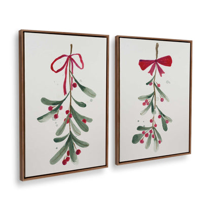 [Color:Walnut], Picture of art in a Walnut frame at an angle