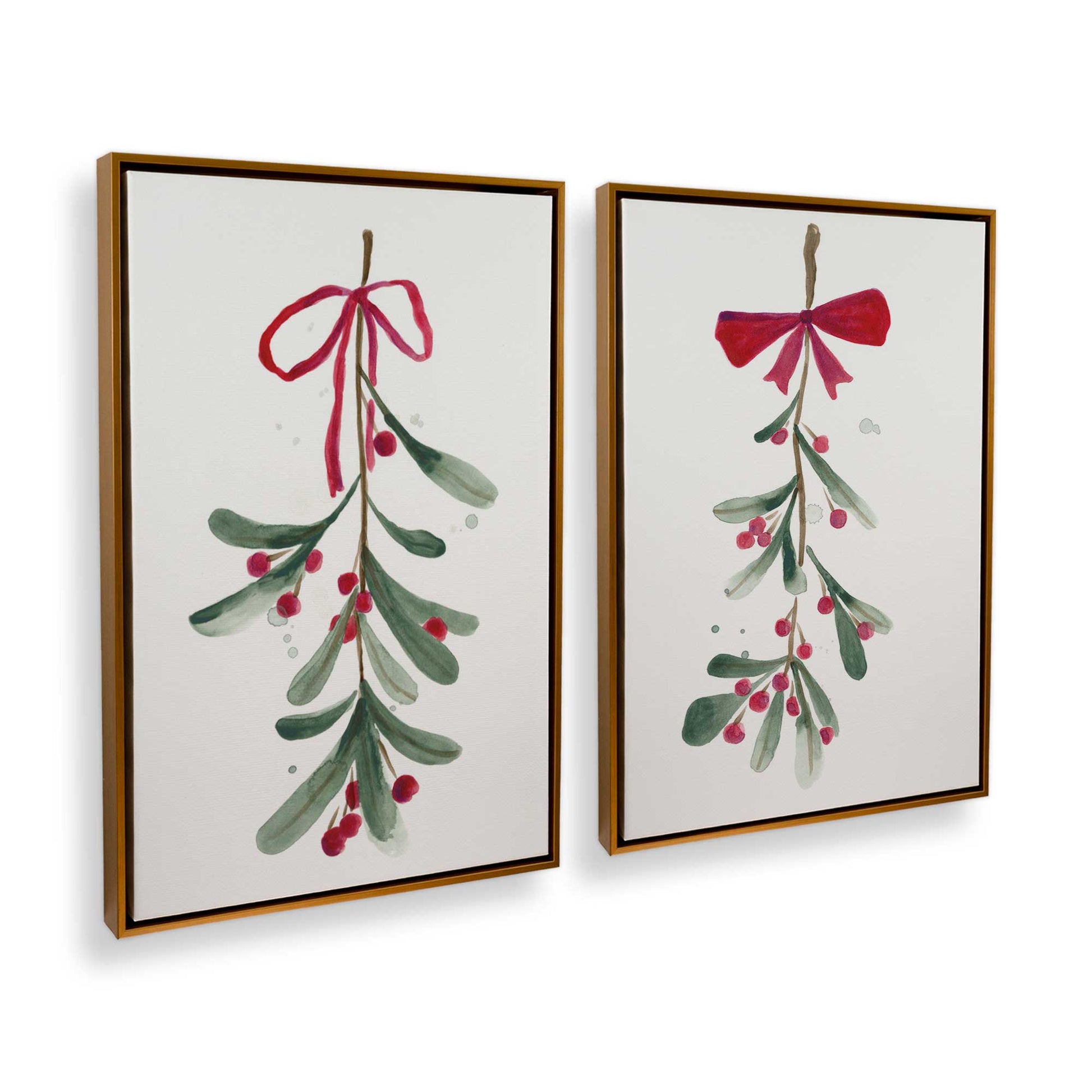 [Color:Polished Gold], Picture of art in a Polished Gold frame at an angle