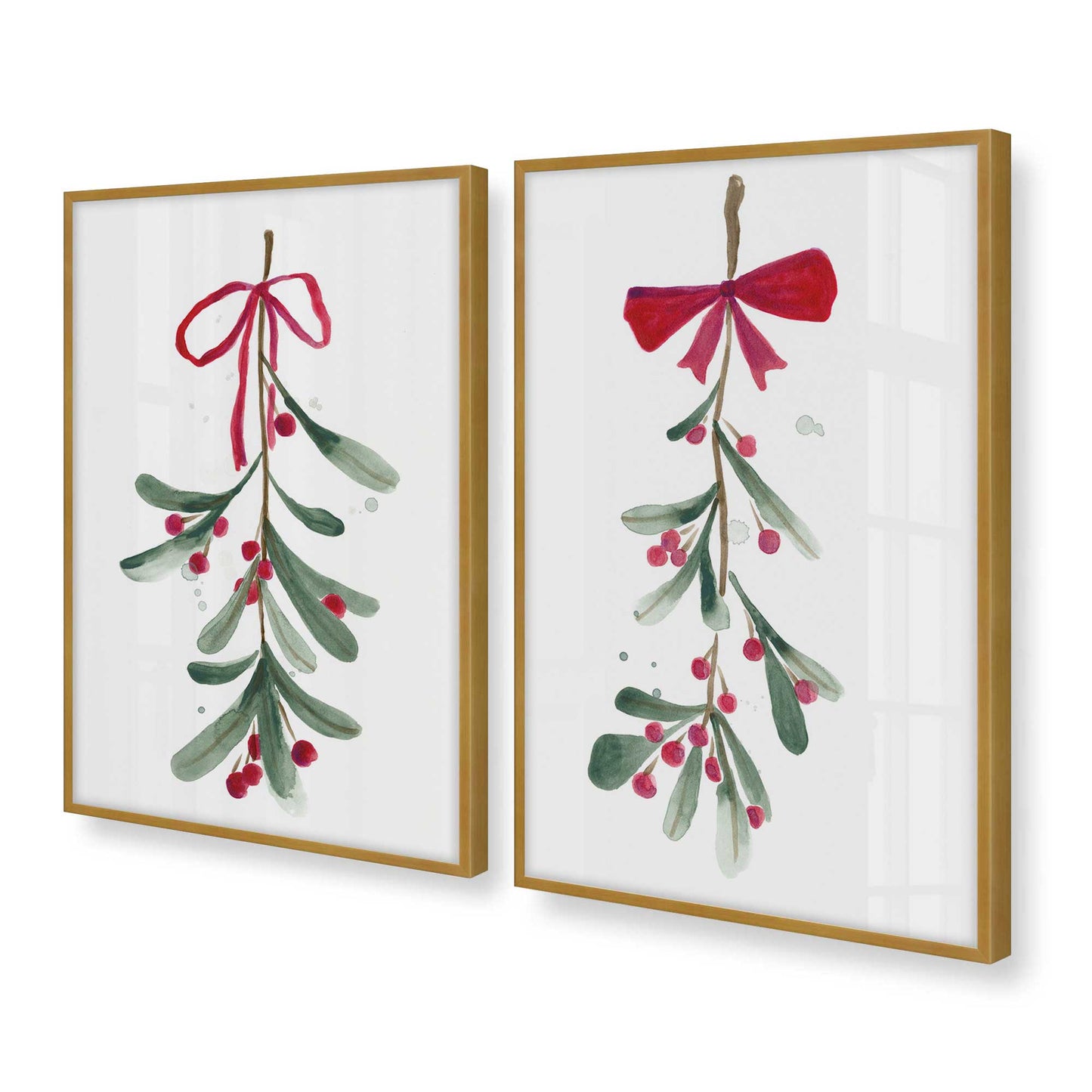 [Color:Polished Gold], Picture of art in a Polished Gold frame at an angle