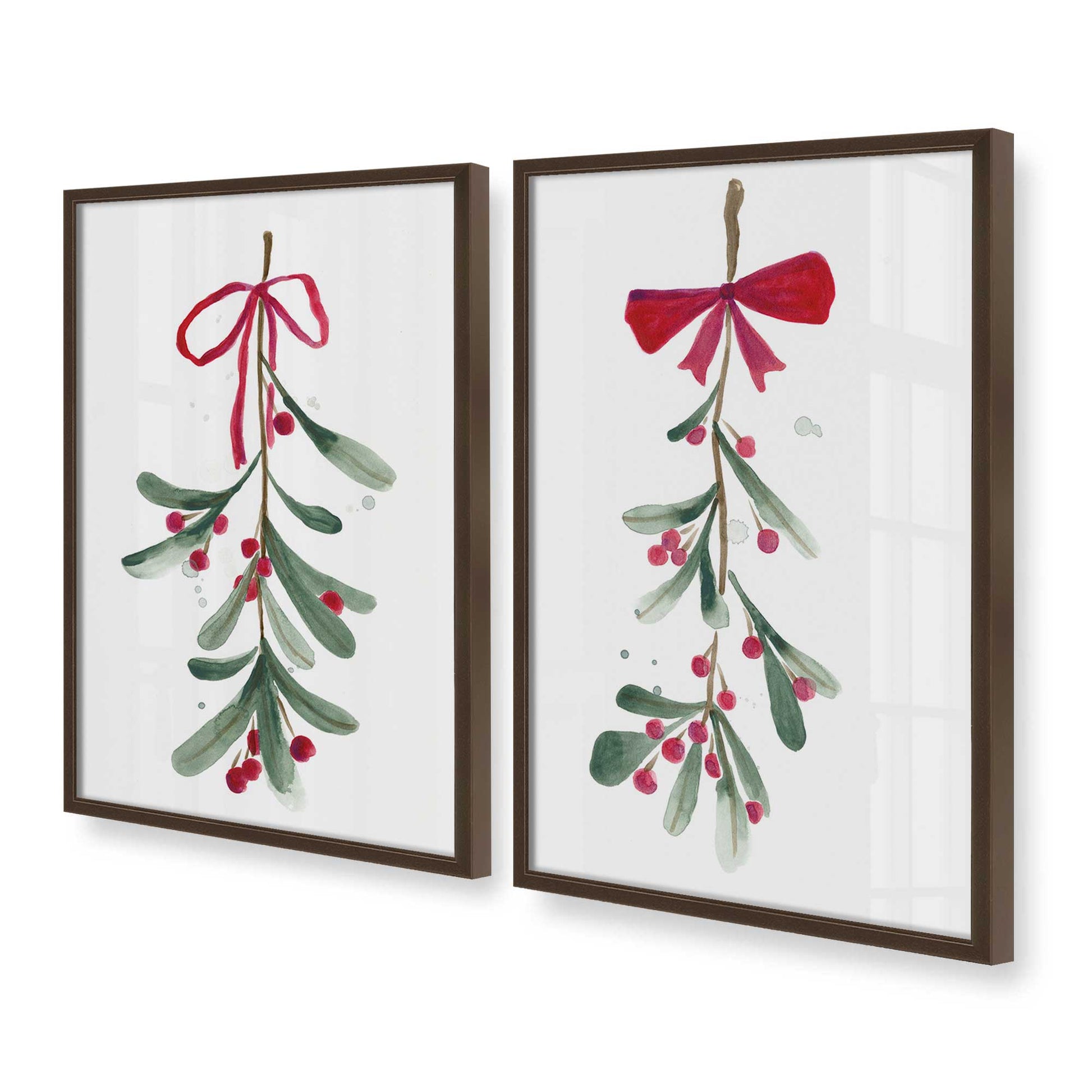 [Color:Belvinder Brown], Picture of art in a Belvinder Brown frame at an angle