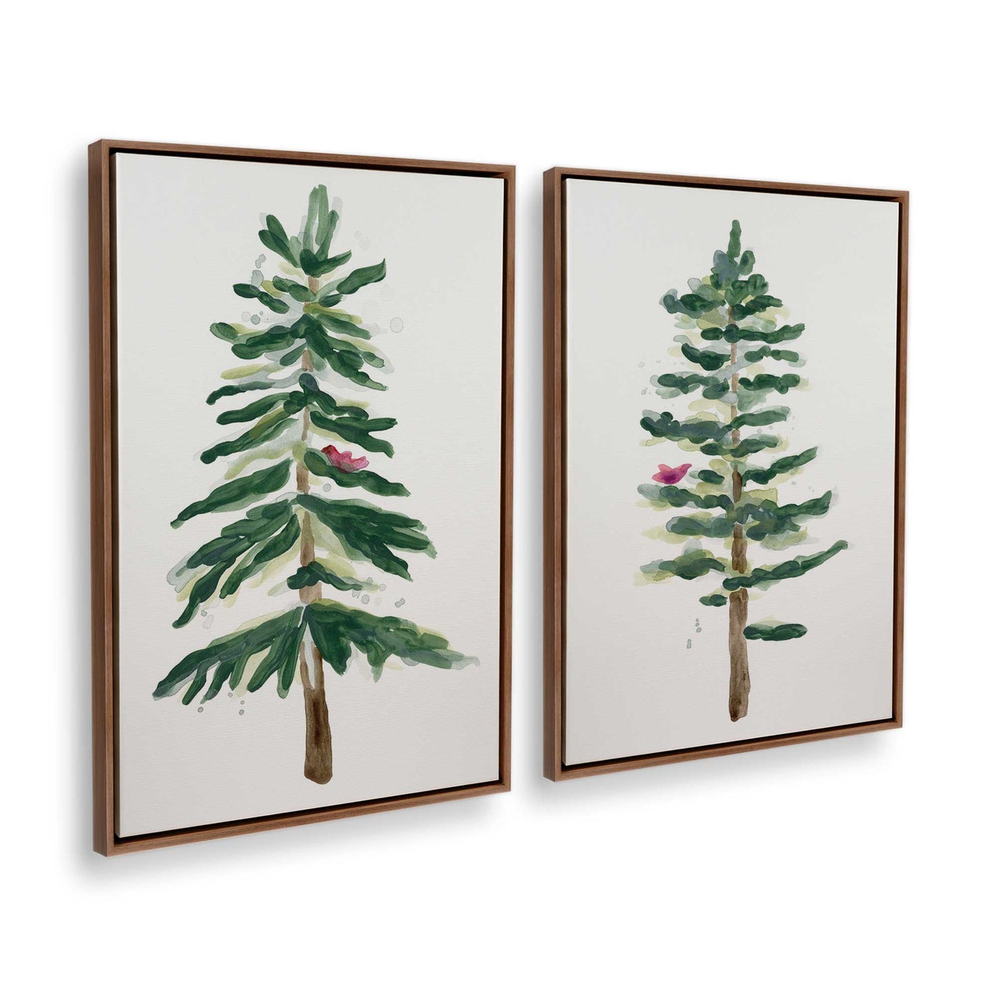 [Color:Walnut], Picture of art in a Walnut frame at an angle