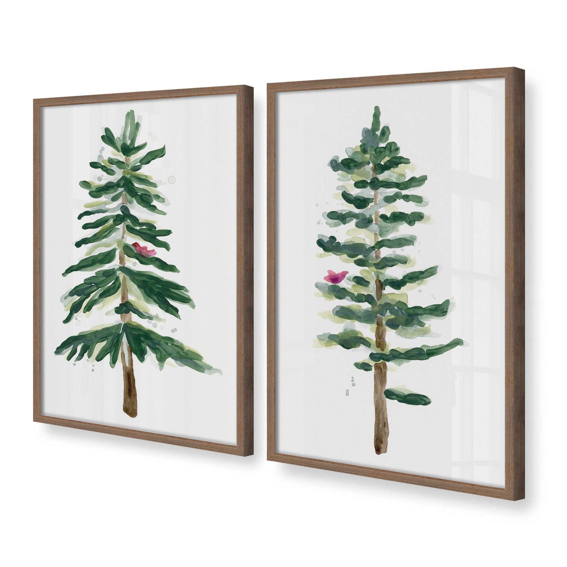 [Color:Walnut], Picture of art in a Walnut frame at an angle