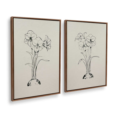 [Color:Walnut], Picture of art in a Walnut frame at an angle