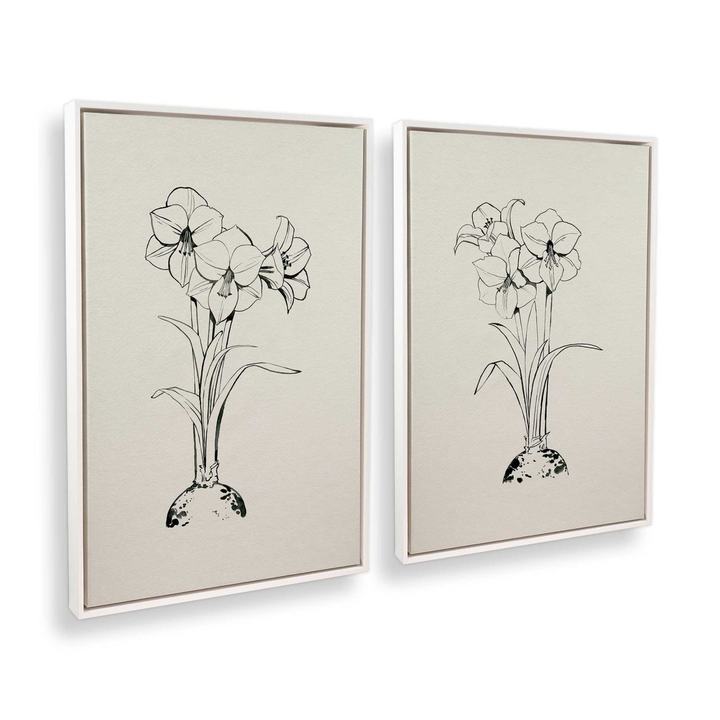 [Color:Opaque White], Picture of art in a White frame at an angle