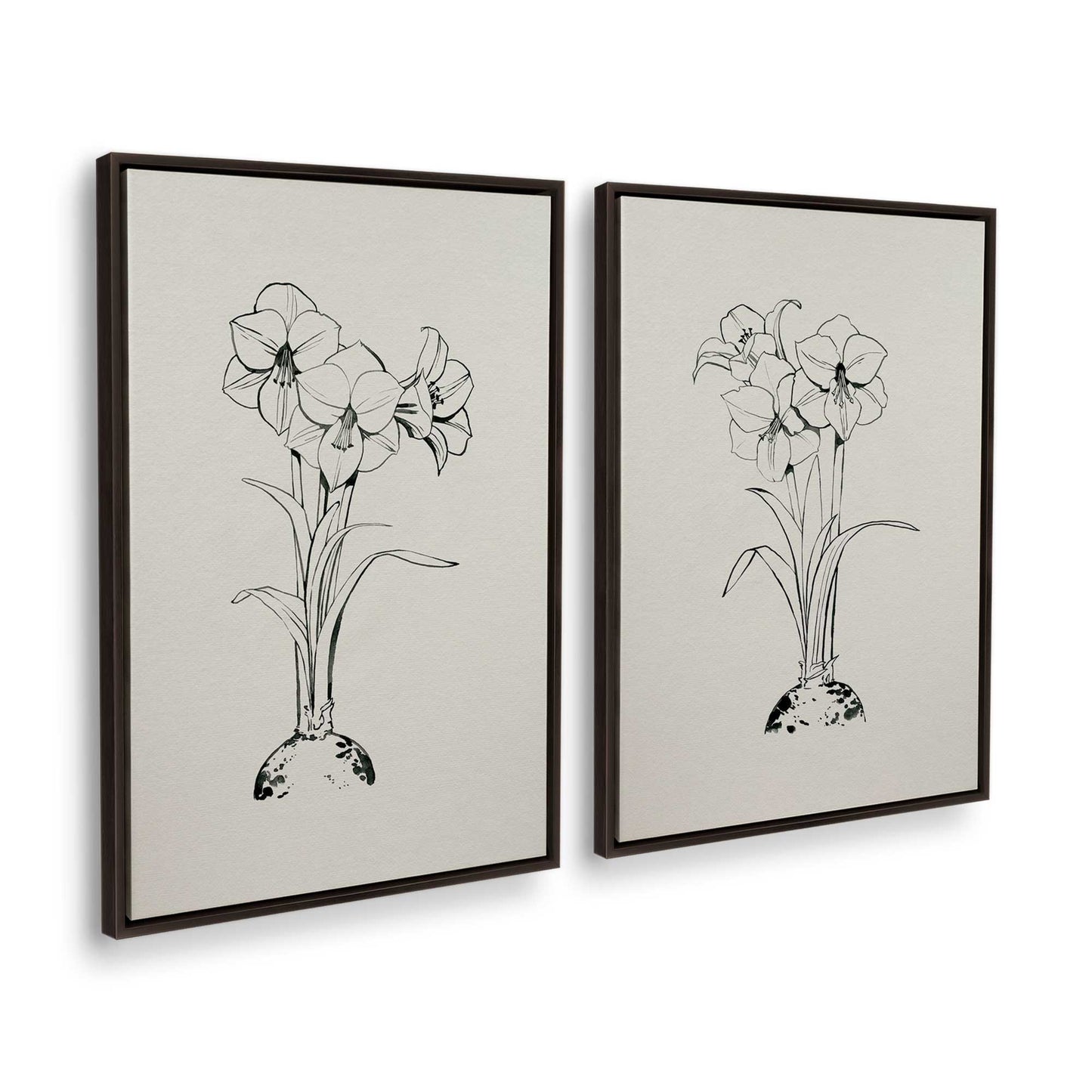 [Color:Espresso], Picture of art in a Espresso frame at an angle