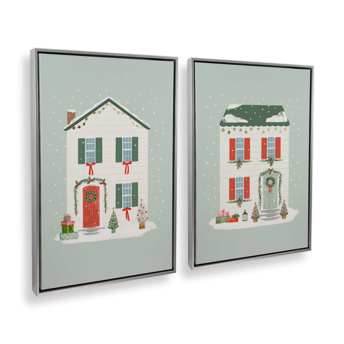 [Color:Polished Chrome], Picture of art in a Polished Chrome frame at an angle