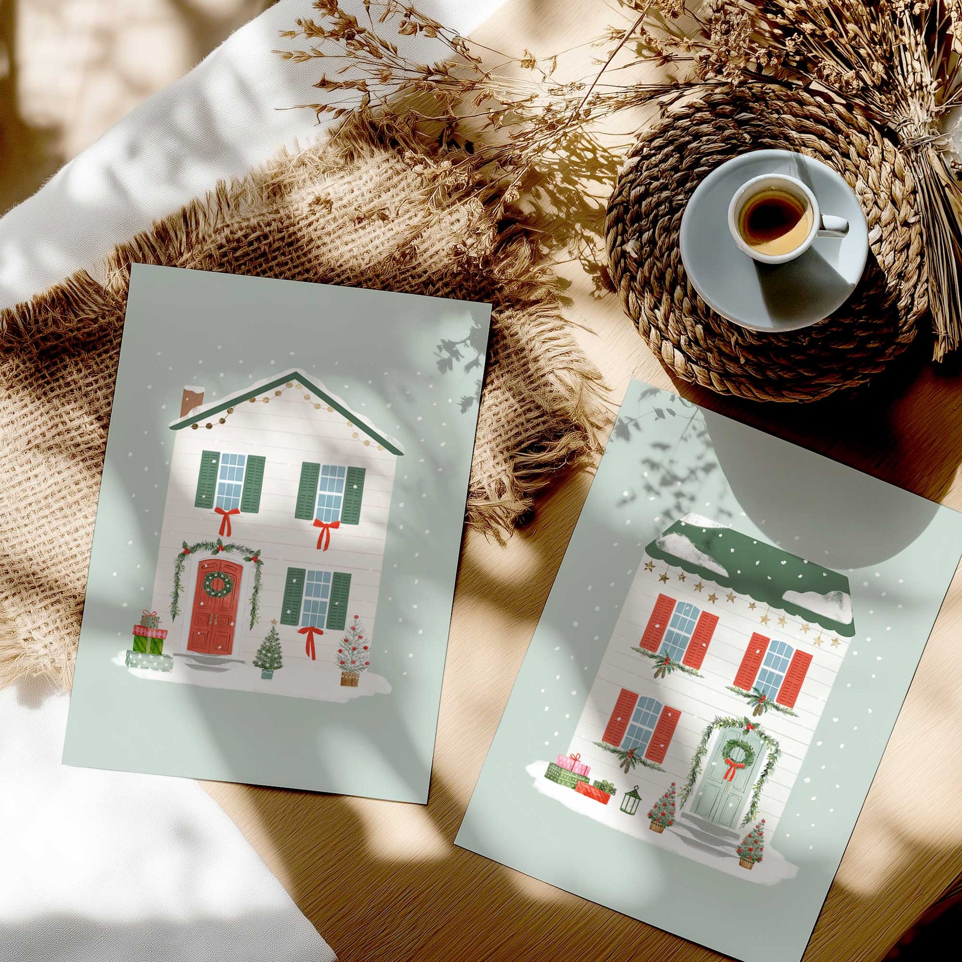 [color:Rolled Print], Picture in a room