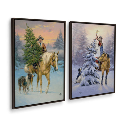 [Color:Espresso], Picture of art in a Espresso frame at an angle