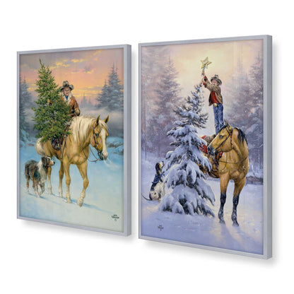 [Color:Polished Chrome], Picture of art in a Polished Chrome frame at an angle