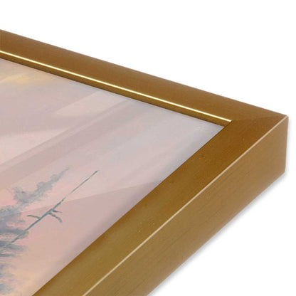 [Color:Polished Gold], Picture of art in a Polished Gold frame of the corner