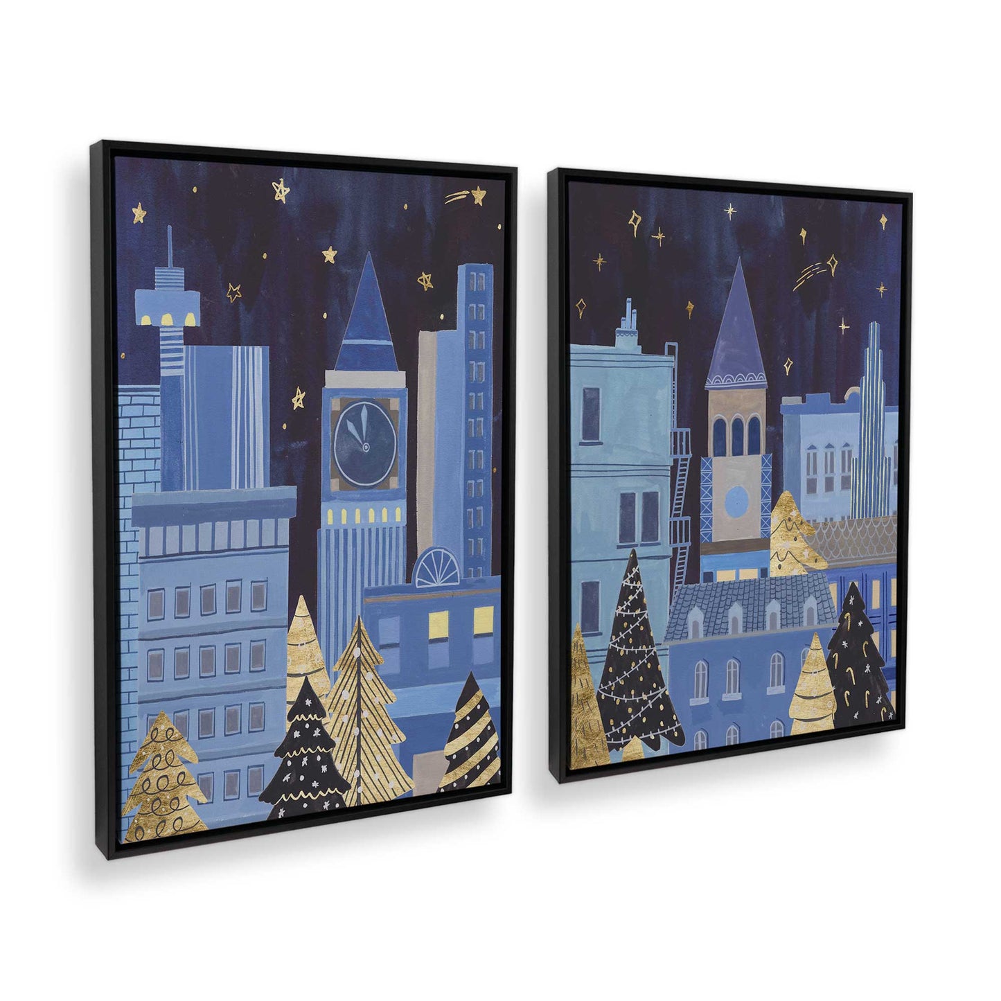 [Color:Satin Black], Picture of art in a Satin Black frame at an angle