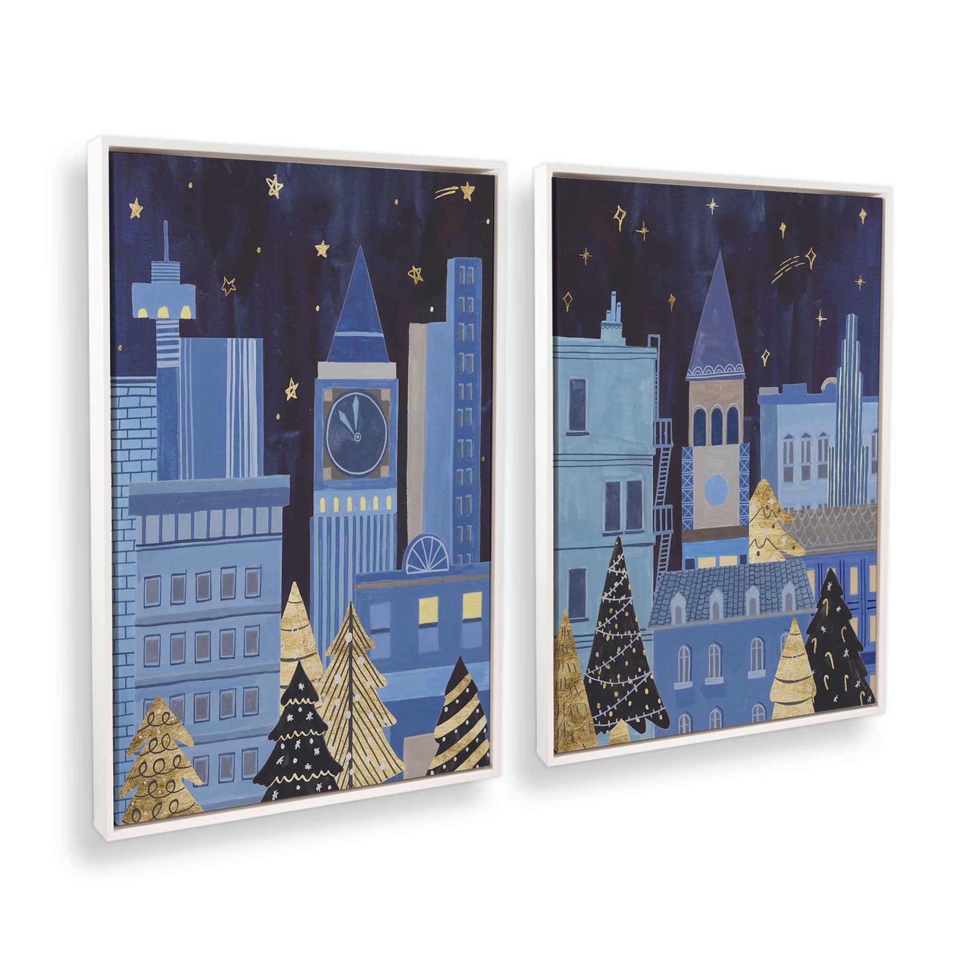 [Color:Opaque White], Picture of art in a White frame at an angle