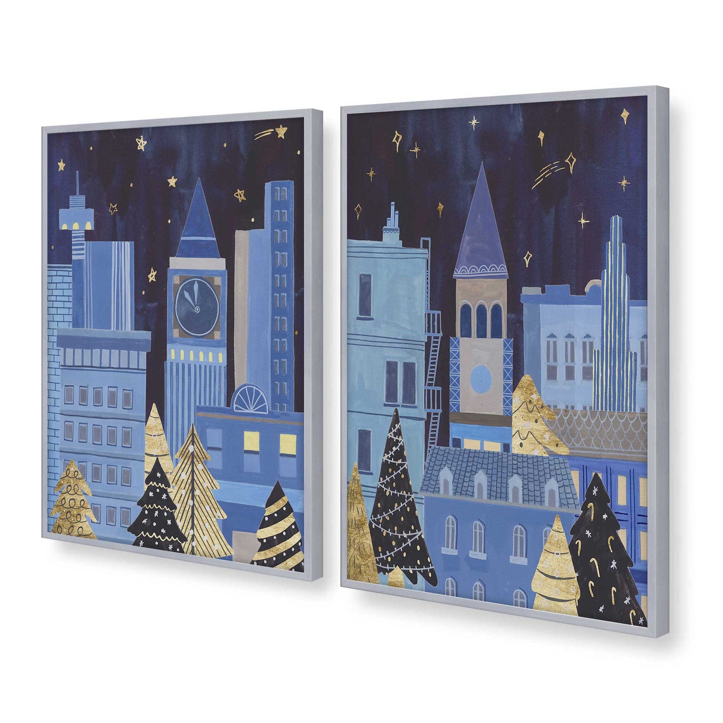 [Color:Polished Chrome], Picture of art in a Polished Chrome frame at an angle