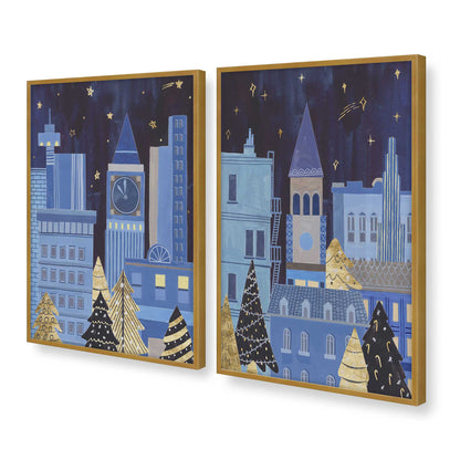 [Color:Polished Gold], Picture of art in a Polished Gold frame at an angle