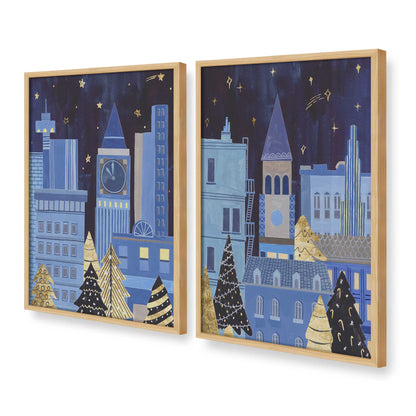 [Color:American Maple], Picture of art in a American Maple frame at an angle