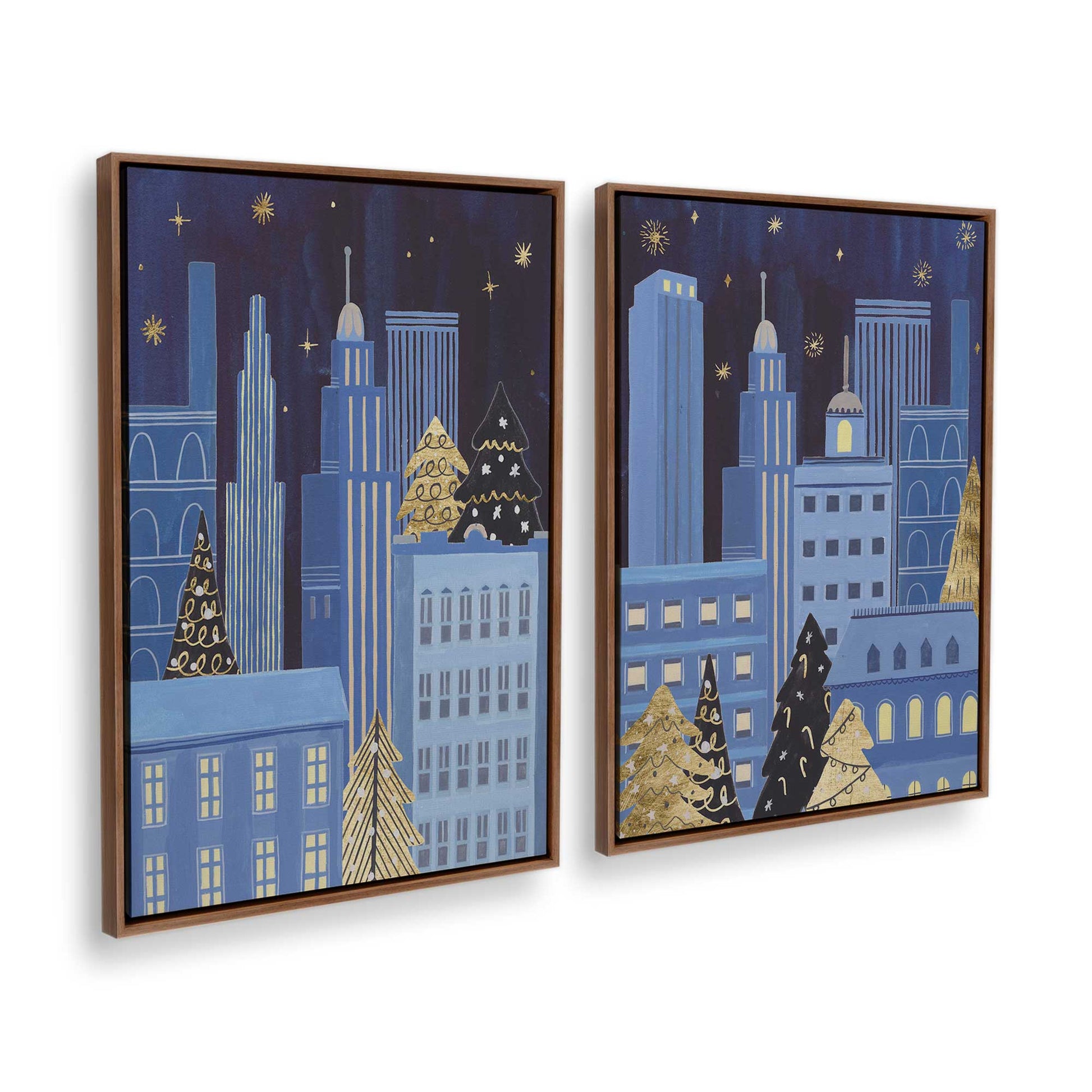 [Color:Walnut], Picture of art in a Walnut frame at an angle