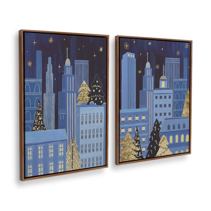 [Color:Walnut], Picture of art in a Walnut frame at an angle