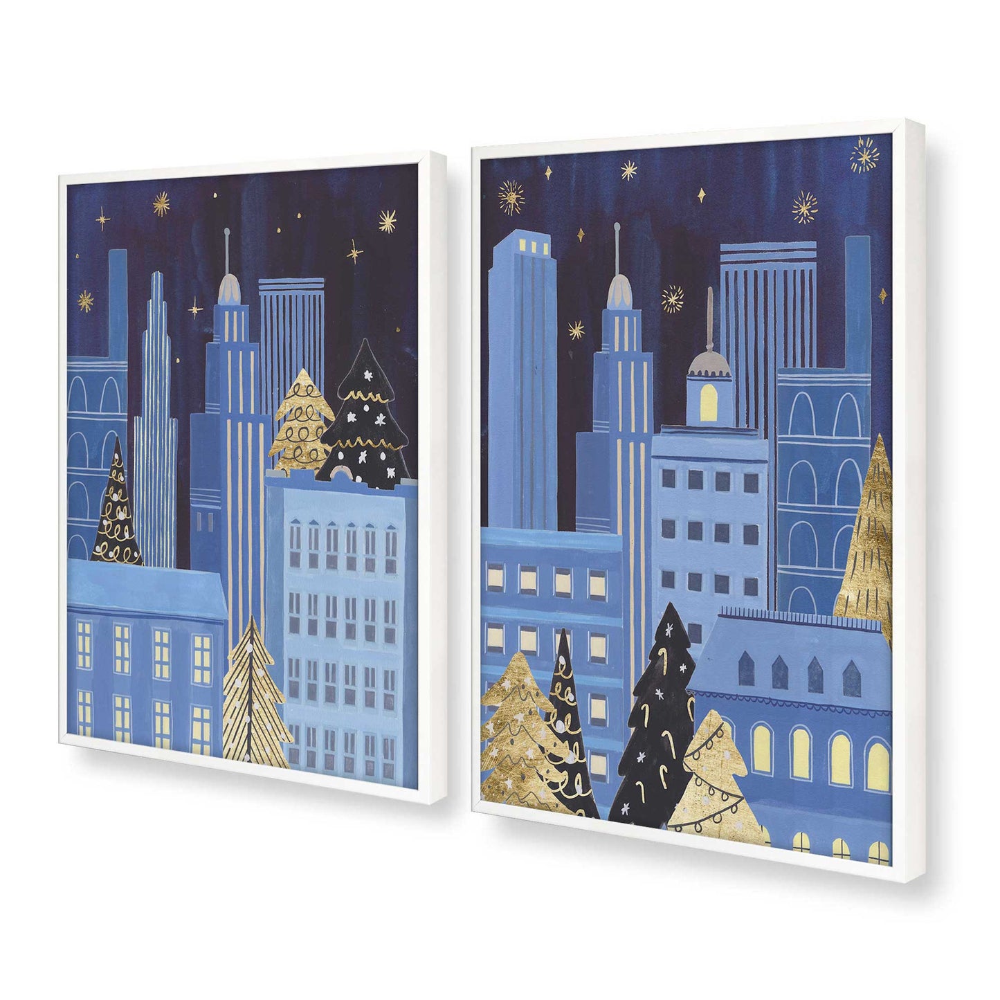 [Color:Opaque White], Picture of art in a Opaque White frame at an angle